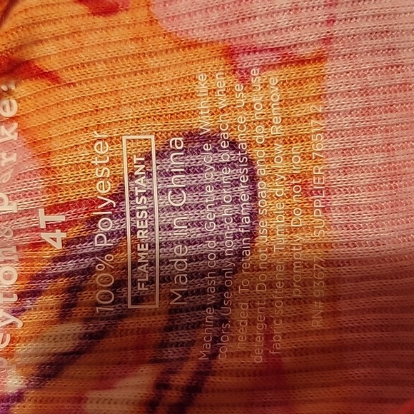 NWT: peyton & parker Toddler Girls Tropical Pajama Set - Picture 10 of 13